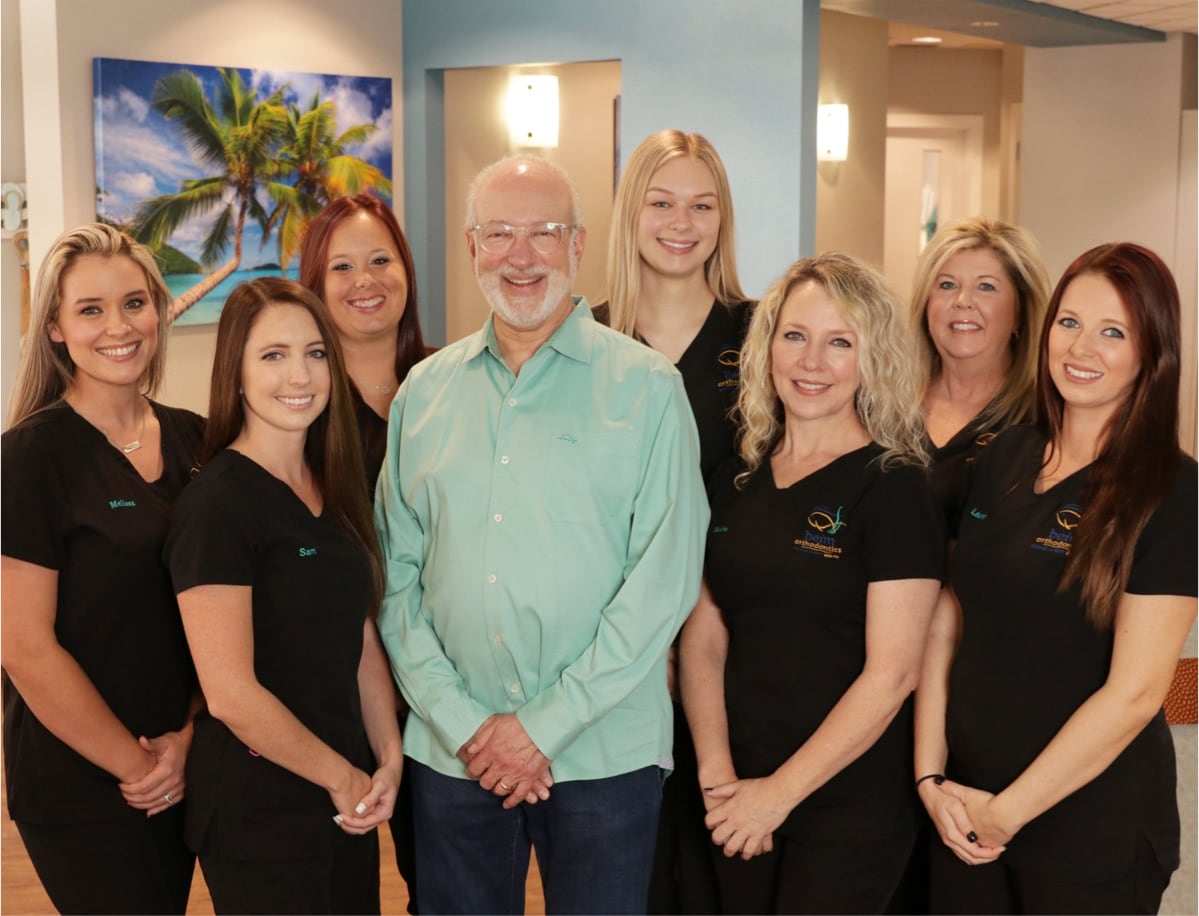 Beim Orthodontics team members smiling